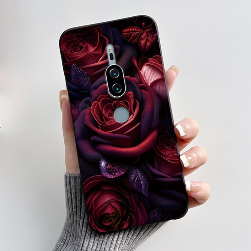 For Sony Xperia XZ2 Premium SO-04K SOV38 XZ2Premium Case Luxury Cute Cool Boys Girls Black Soft Silicone Back Cover TPU Housing