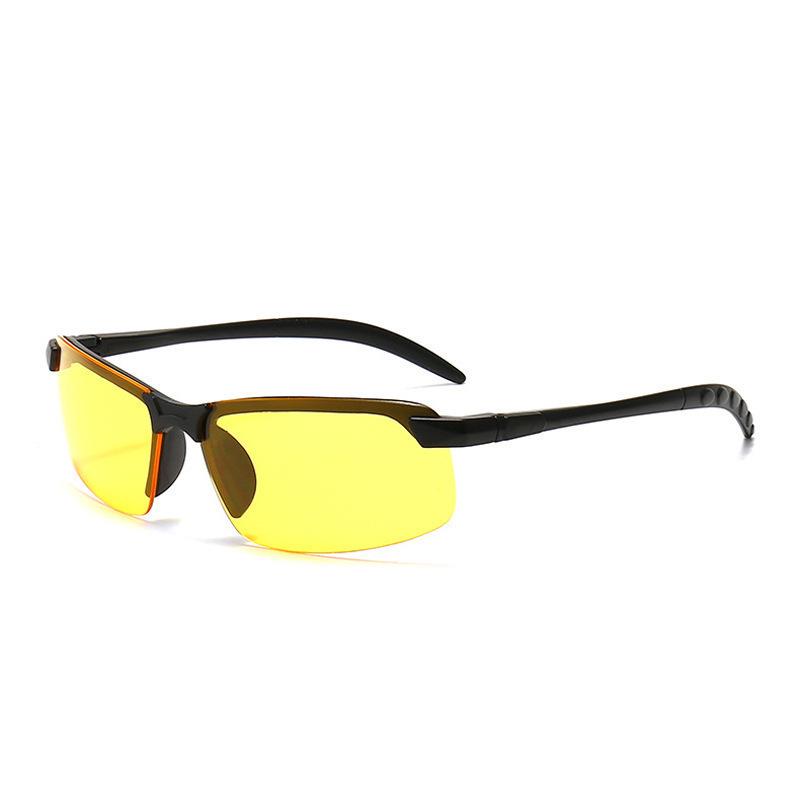 Herren Tag & Nacht Radsportbrille: Outdoor-Fahren, Angeln, Halbrahmen-Nachtsichtbrille.