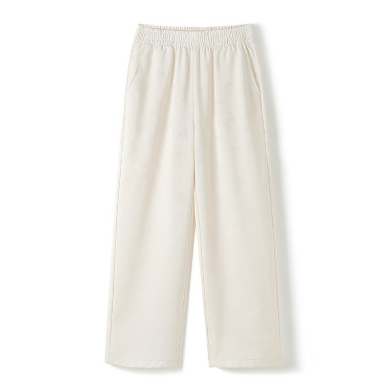 

Брюки широкие модный бренд весна и лето новые высокая посадка повседневные уксуснокислые моппинг прямые брюки повседневные универсальные L