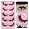 Cat Eye Lashes Faux Mink Eyelashes Natural Long Winged End Eye Elongated Eyelashes Faux Cils Eyelashes Extension