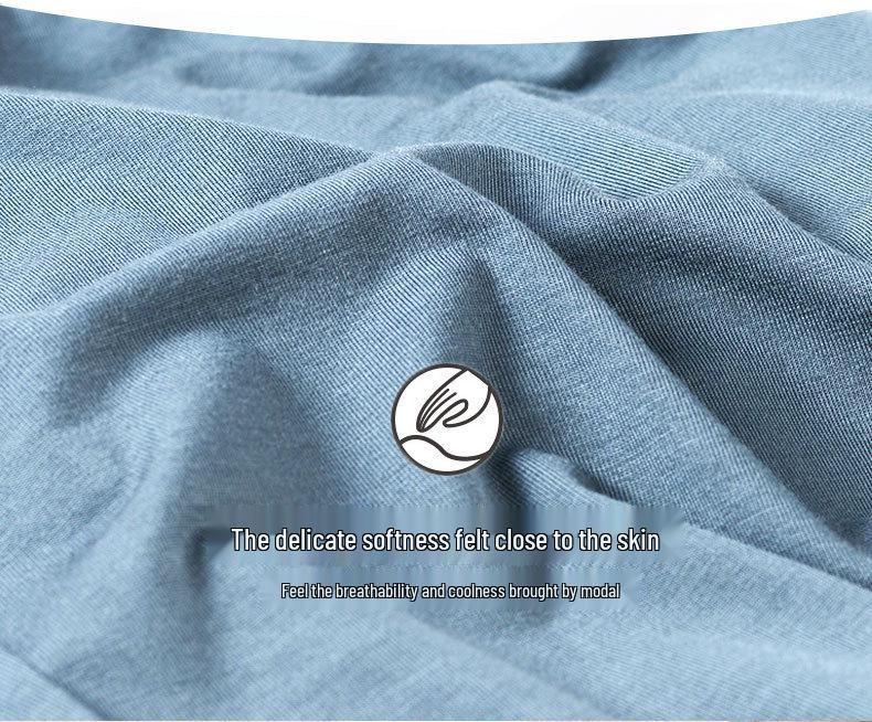 Men's Summer Modal Short-Sleeve Pajama Top - Casual and Lightweight Homewear