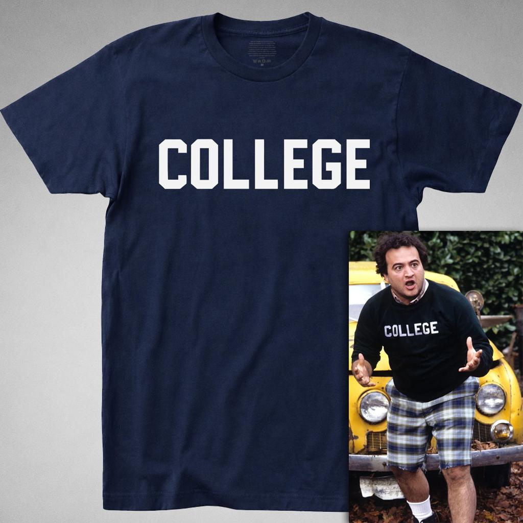 Animal House COLLEGE T-shirt snl anni '80 Frat bluto Università Faber John Belushi