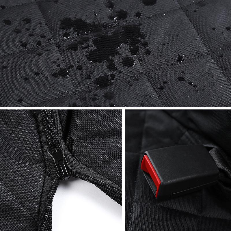 Portable Waterproof Dog Mat: Zippered Car Pet Cage, Stain-Proof, Removable, Washable Bed