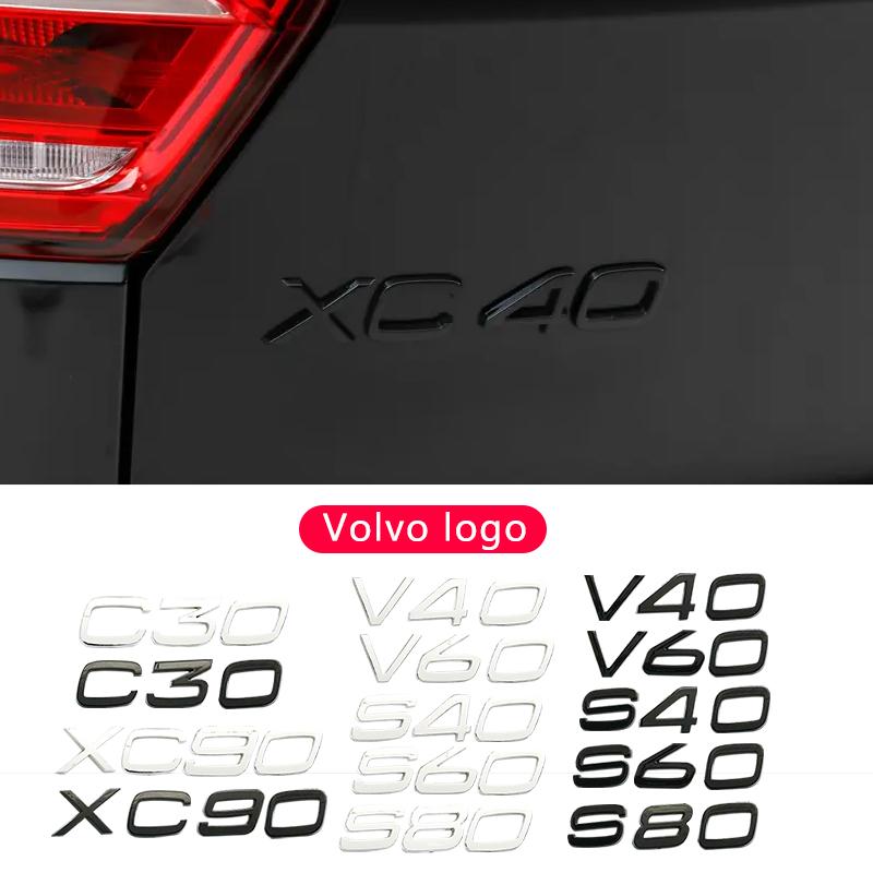 Car Trunk Logo Sticker Decoration Accessories For Volvo Rdesign Polestar AWD S60 S60L XC60 XC90 CX40 V60 S80 S80L B6 B8 T8 D8 B5