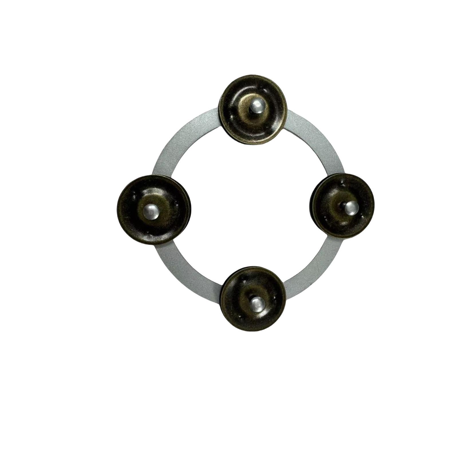 Cymbal Companion: Snare Drum Shaker, Foot Cymbal, Bell, and Strong Beat Metal Ring Bell.