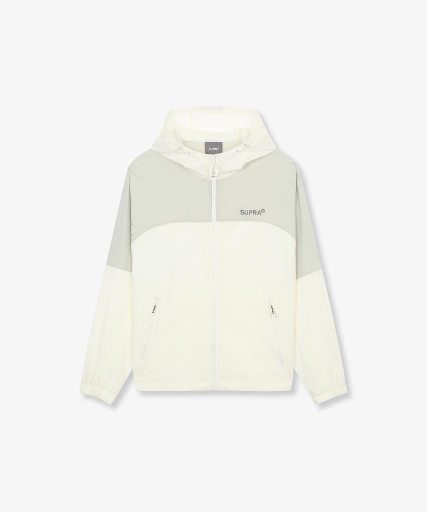Supra Basic Lightweight Color Block Windbreaker (Cream)