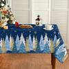 Weihnachts Rechteckiger Tischdecke für Zuhause Küche Weihnachtsdekoration Wiederverwendbare Tischdecke für Weihnachten Feiertags Party Tischdekor