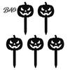 Spooky Plant Bed Decorations 5Pcs Halloween Planter Stakes, Acrylic Garden Sign for Outdoor Yard Lawn Backyard, Decorative Markers Ghost House