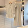 Women's Summer Two-Piece Sleeveless Top & Cropped Pants Set
