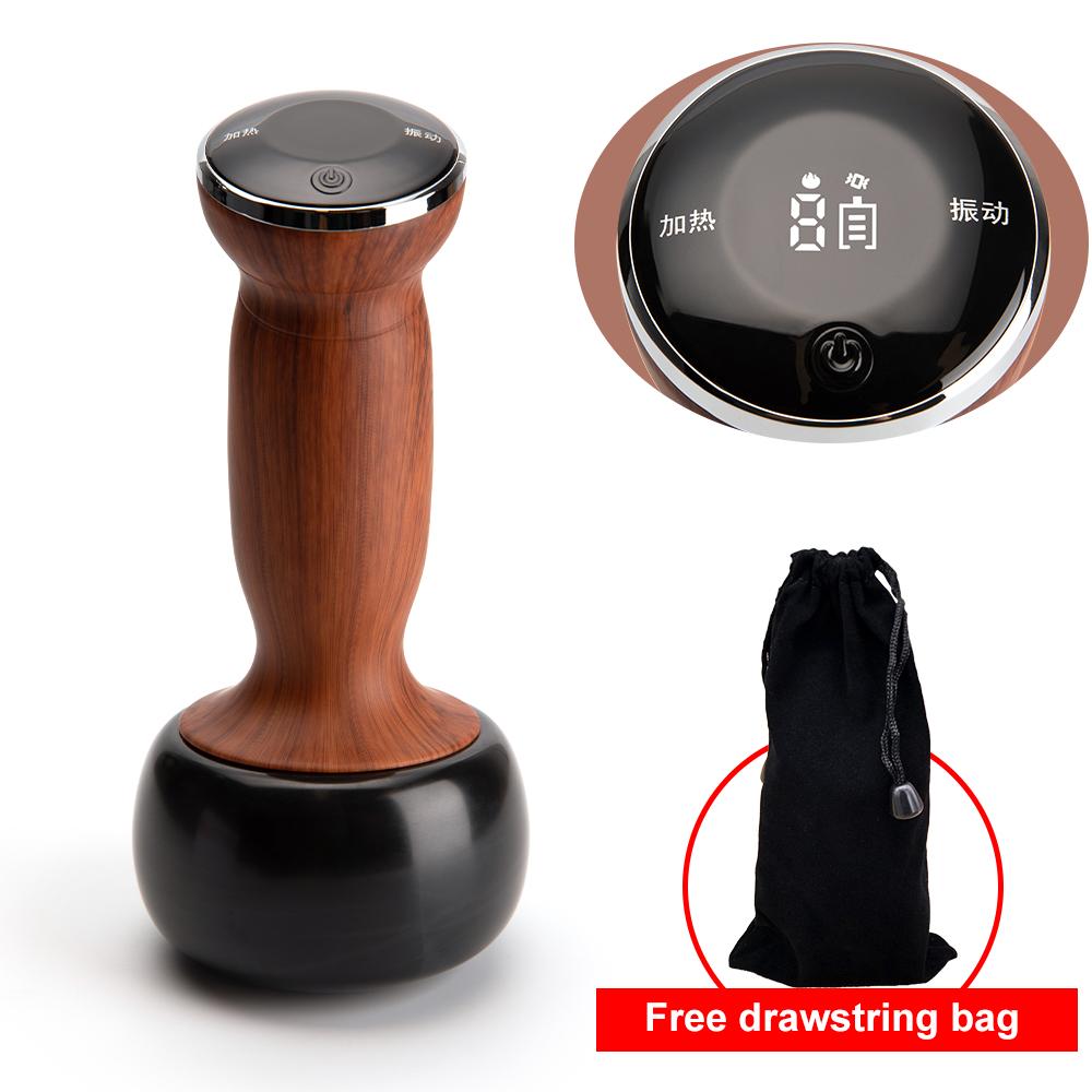 

Электрический массажер горячими камнями Теплый моксотерапевтический инструмент Гуаша Спа-терапия Беспроводной скребок для кожи Массажер для шеи и спины Расслабляющее устройство