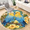 1PC Parrot Floral Office Round Area Rug, Indoor Mat Suitable For Office, Under Office Chairs Bedroom Living Room Home Decor, Room DecoT1223063