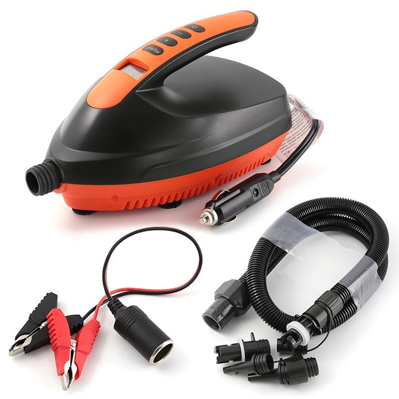 

Электрический воздушный насос для надувной лодки SUP 12 В 16 фунтов на кв. дюйм интеллектуальный надувной насос двухступенчатый для доски для серфинга на открытом воздухе