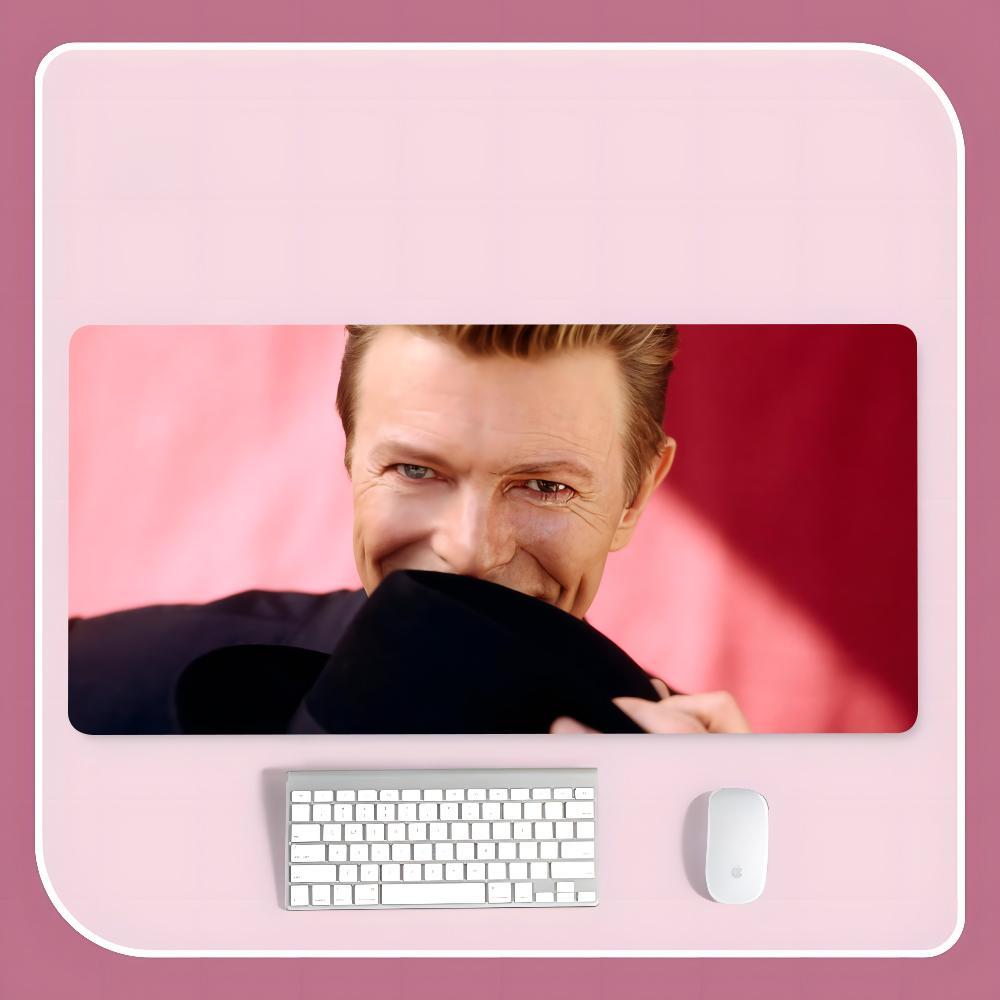 D-David S-Singer B-Bowies Mouse Pad 900x400mm Rectangular Pad PC Keyboard Office Table Rubber 900x400mm Mat XXL Laptop Lock Edge