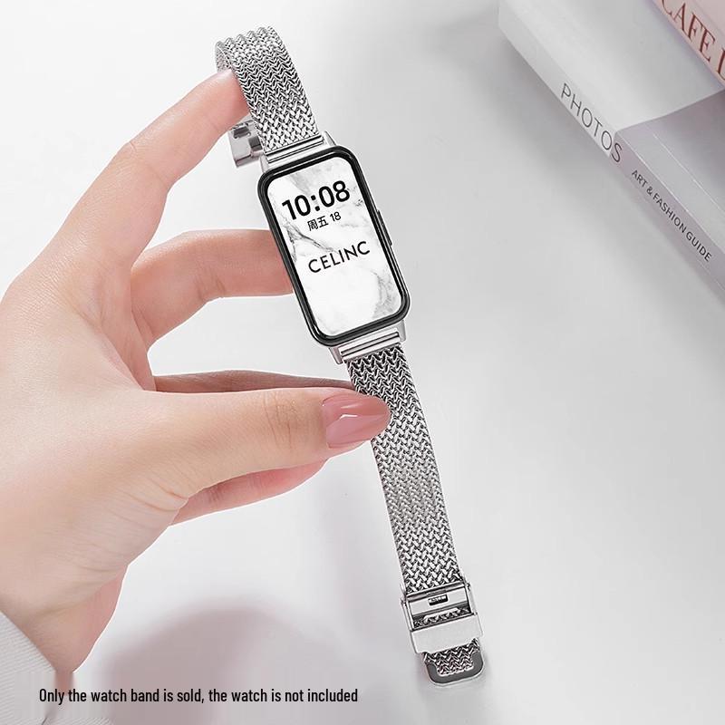 Huawei Band 11 Pro & Xiaomi Band 9 Universal Stainless Steel Replacement Strap