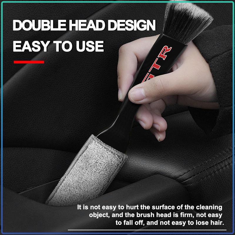 Car Cleaning Detailing Brush Air Conditioner Vent Cleaning Brush Auto Accessories For Nissan GTR Teana Skyline Kawasaki R32 R34