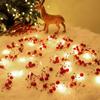 Led Red Beads Led String Lights Waterproof For Christmas Wedding Birthday Parties New Year