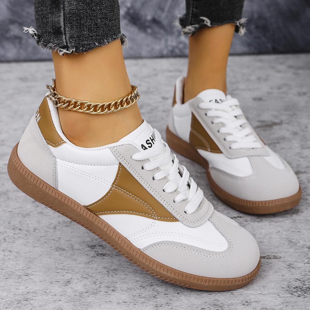 Fashion Women Casual Sneakers 2024 New Comfortable Big Size Women Trend Lace Up Sports Shoes Fashion Non Slip Sneakers Spring Autumn