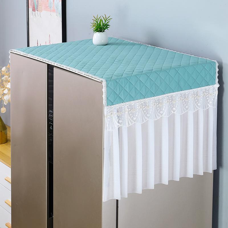 1pcs Single and Double Door Refrigerator Top Dust Cover Anti Pollution and Sun Protection Cover Universal Microwave Washing Machine Cover Towel