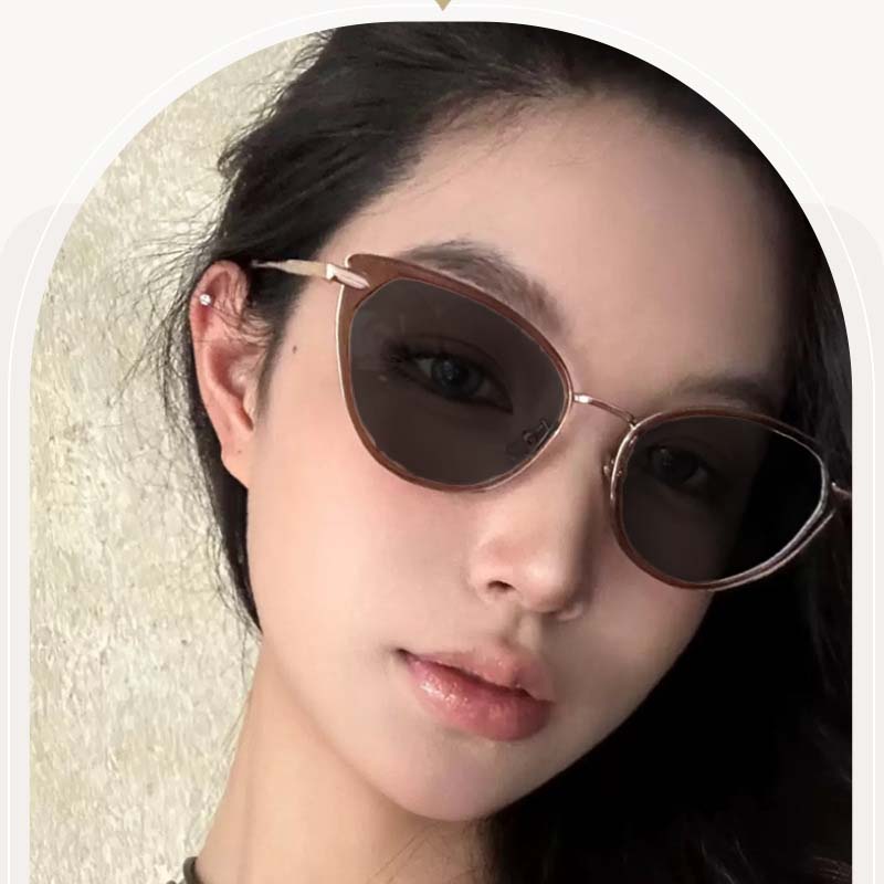 Luxury Cat Eye Myopia Glasses for Women Pchromic Nearsighted Eyewear Minus Blue Light Blocking Computer Eyeglasses 0 To -4.0