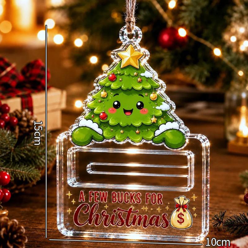 Christmas Cash Boxes Ornament Christmas Tree Money Holder Hanging Pendants Christmas New Year Money Gift Boxes Decorations