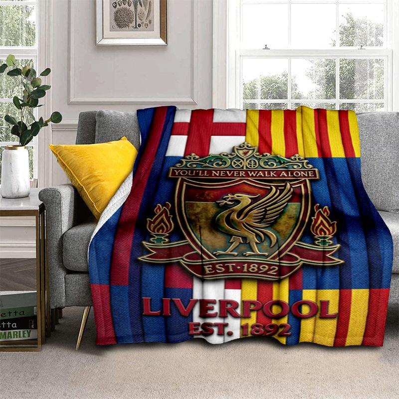 Fc Liverpool Crest Emblem Blanket Camping Trip Home Decor Air Conditioning Blanket Office Rest Blanket Bedroom