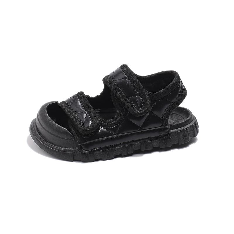 Summer Girls Breathable Half Closed Toe Sandals Soft Sole Non Slip Beach Casual Shoes For Toddler And Little Kids