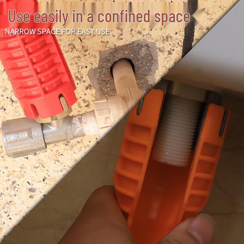 Multifunctional 8-in-1 Bathroom Sink Wrench Tool Set