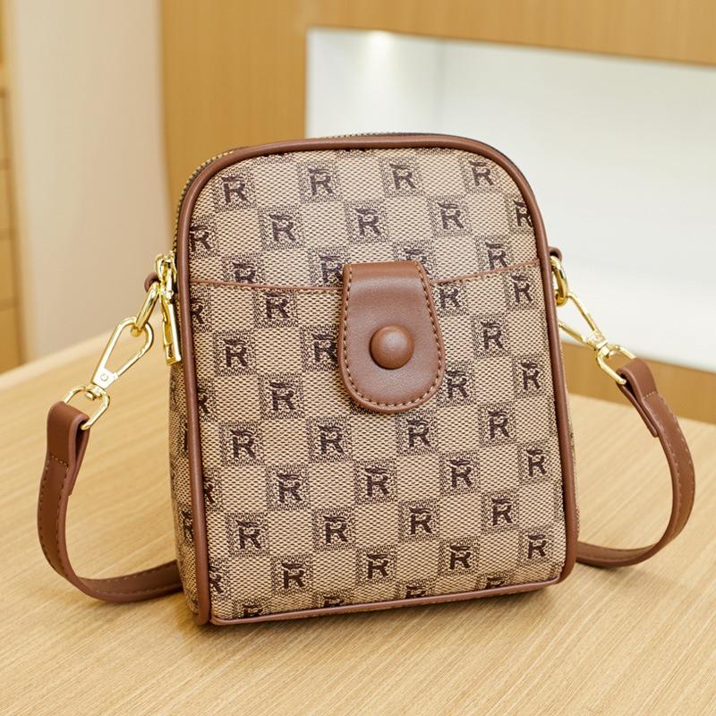 Damentasche neu bedruckt retro vielseitige Schultertasche Wickeltasche diagonale Spannweite vielseitige Handytasche Guangzhou