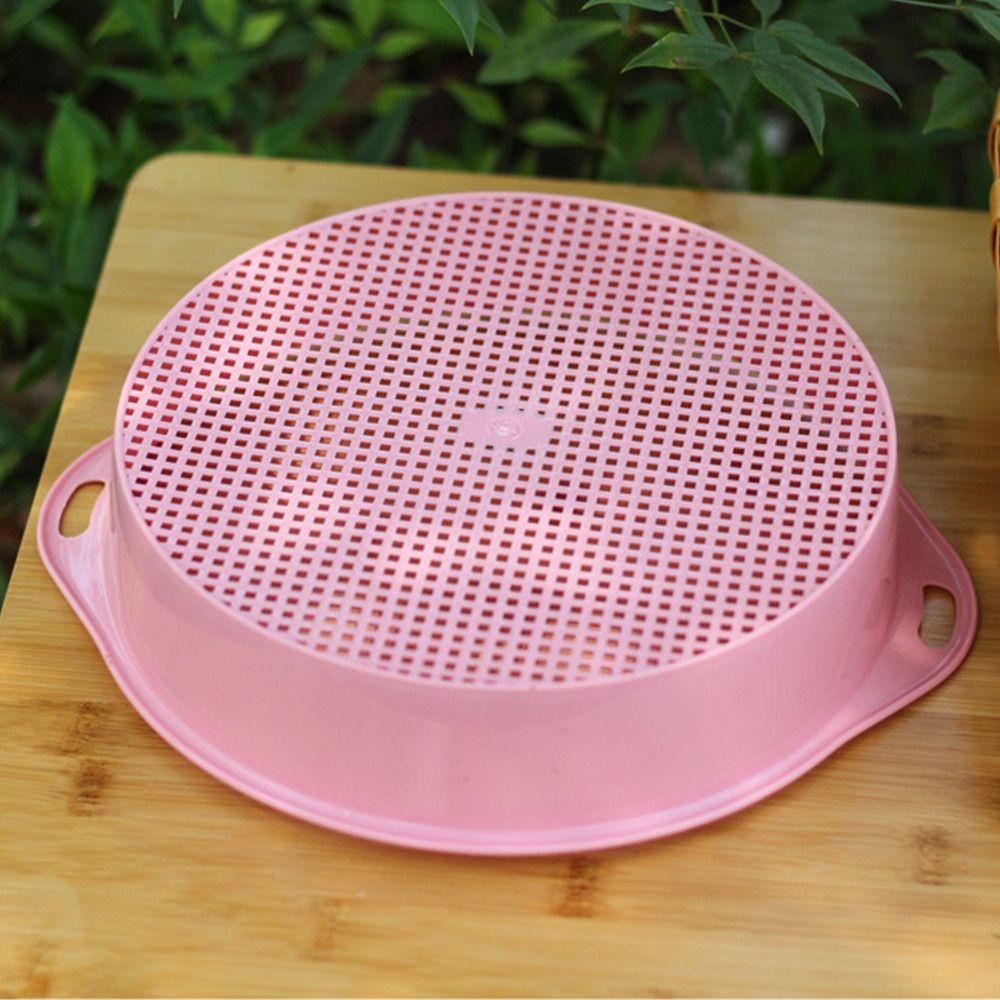 Potting Classifier Plastic Soil Sieve Sifter Multi-use Manual Sand Screen Filter Round Garden Mesh Pan Planting