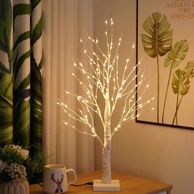 LED String Lights for Christmas, Easter, and Halloween - Birch Tree & Egg Design for Indoor/Outdoor Decor