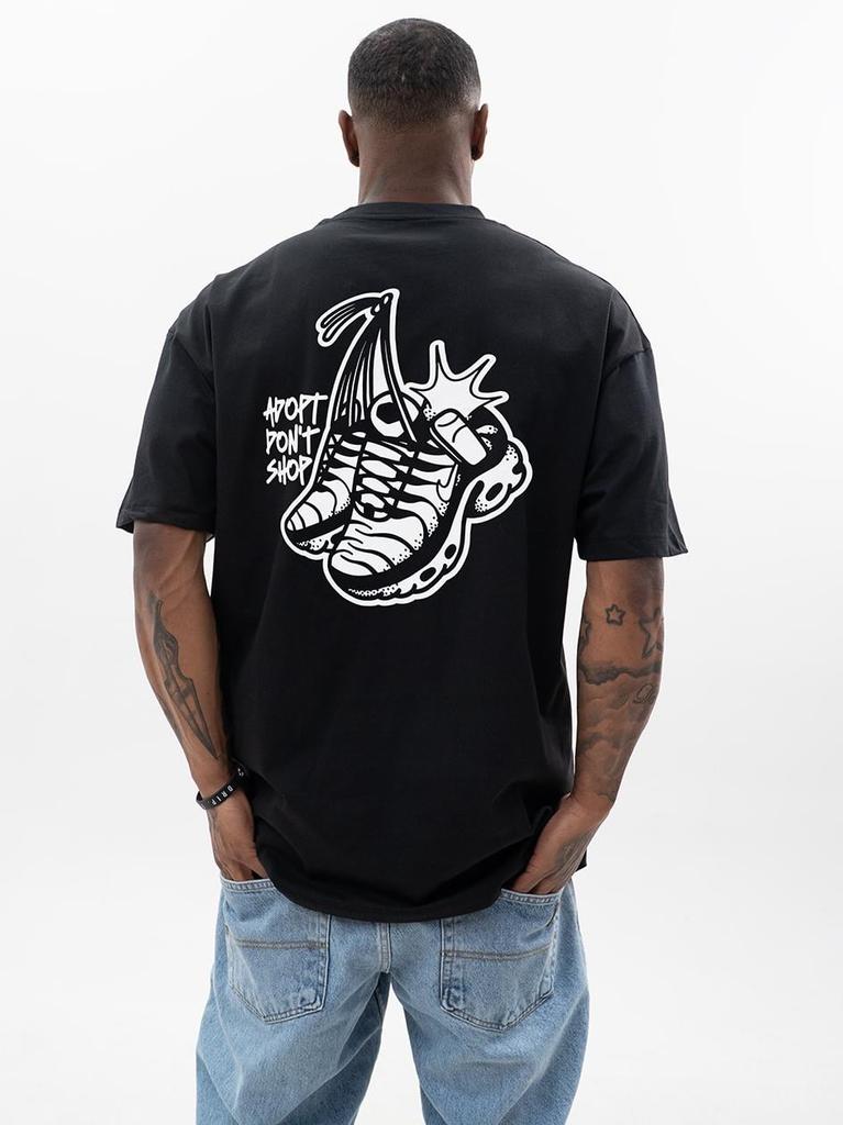 Jigga Wear X Uncle Darek Adopt M Oversized Short Sleeve T-Shirt Black