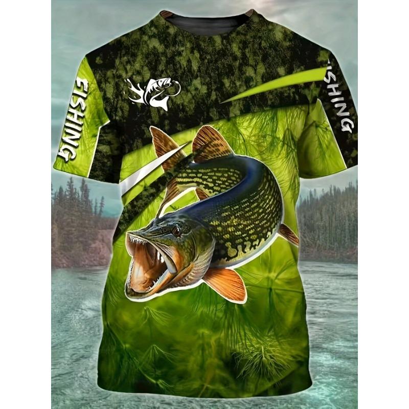 3D animal pattern T-shirt digital printing round neck short sleeve men's new style