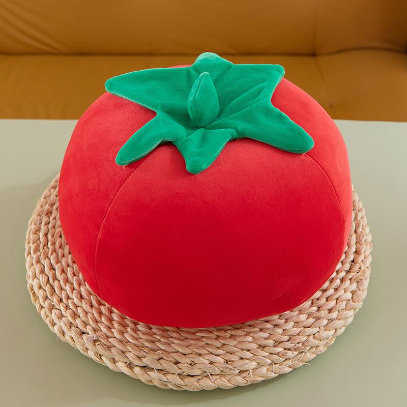 Tomato Plush Doll Simulation Tomato Throw Pillow Doll Plush Toy Large Vegetable Doll Activity Gift