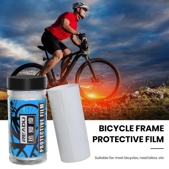 Ochranná páska na rám kola TPU Ochranná fólie Odolná proti poškrábání Nezanechává zbytky Snadná instalace Univerzální Průhledná Ochranná fólie na rám kola