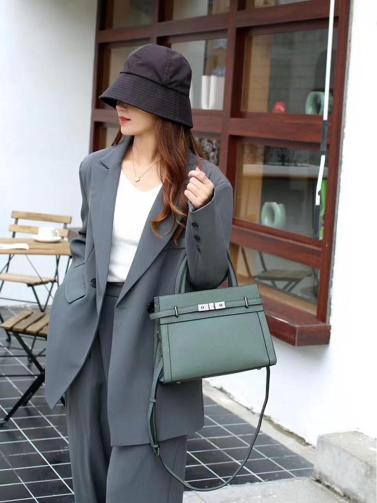 Women's Cowhide Kelly Birkin Shoulder & Crossbody Handbag