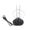 1 Stück Innen-Schleifen-Kaninchenantenne Analog-Digital-Signal Universelle Antenne VHF/UHF/HDTV