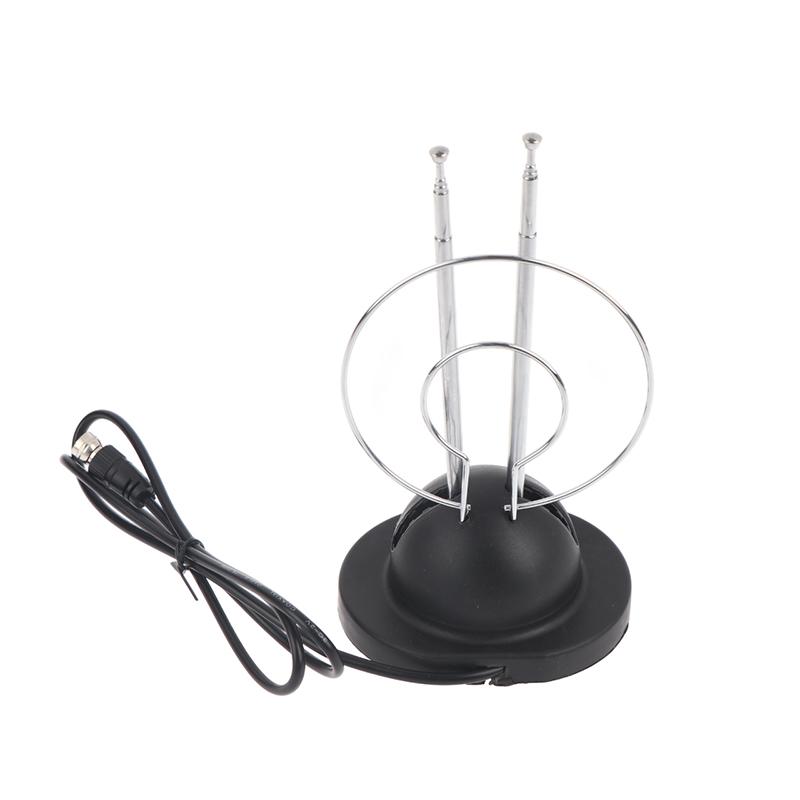 1 Stück Innen-Schleifen-Kaninchenantenne Analog-Digital-Signal Universelle Antenne VHF/UHF/HDTV