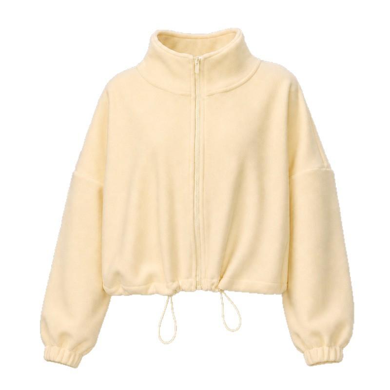 New Women Autumn Winter Double‑Sided Oat Fleece Zip Up Jacket Loose Leisure Long Sleeve Warm Thermal Outdoor Casual Coat Women Clohtes