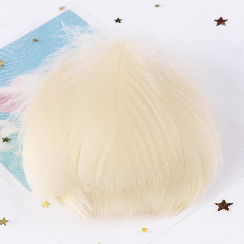 50PCS 5-12cm Natural Goose Feathers Bulk for DIY Crafts Wedding Costume Hair Accessories Party Decorations