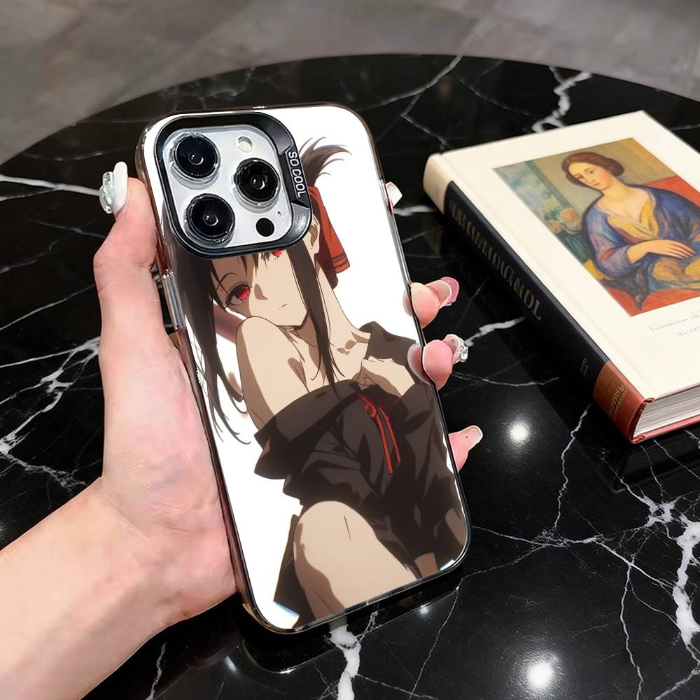 Kaguya Shinomiya Phone Case For iPhone 17,16,15,14,13,12,11 Plus,Pro Max,XS,Colorful Silver Black Cover
