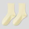 5 Pairs of Female Spring and Autumn Style Pure Cotton Antibacterial Boneless Tube Pile Socks