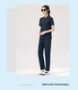 Women's Summer Sportswear Set: Lapel Short Sleeve Top & Loose Long Pants, Plus Size, Casual Two-Piece Running Suit