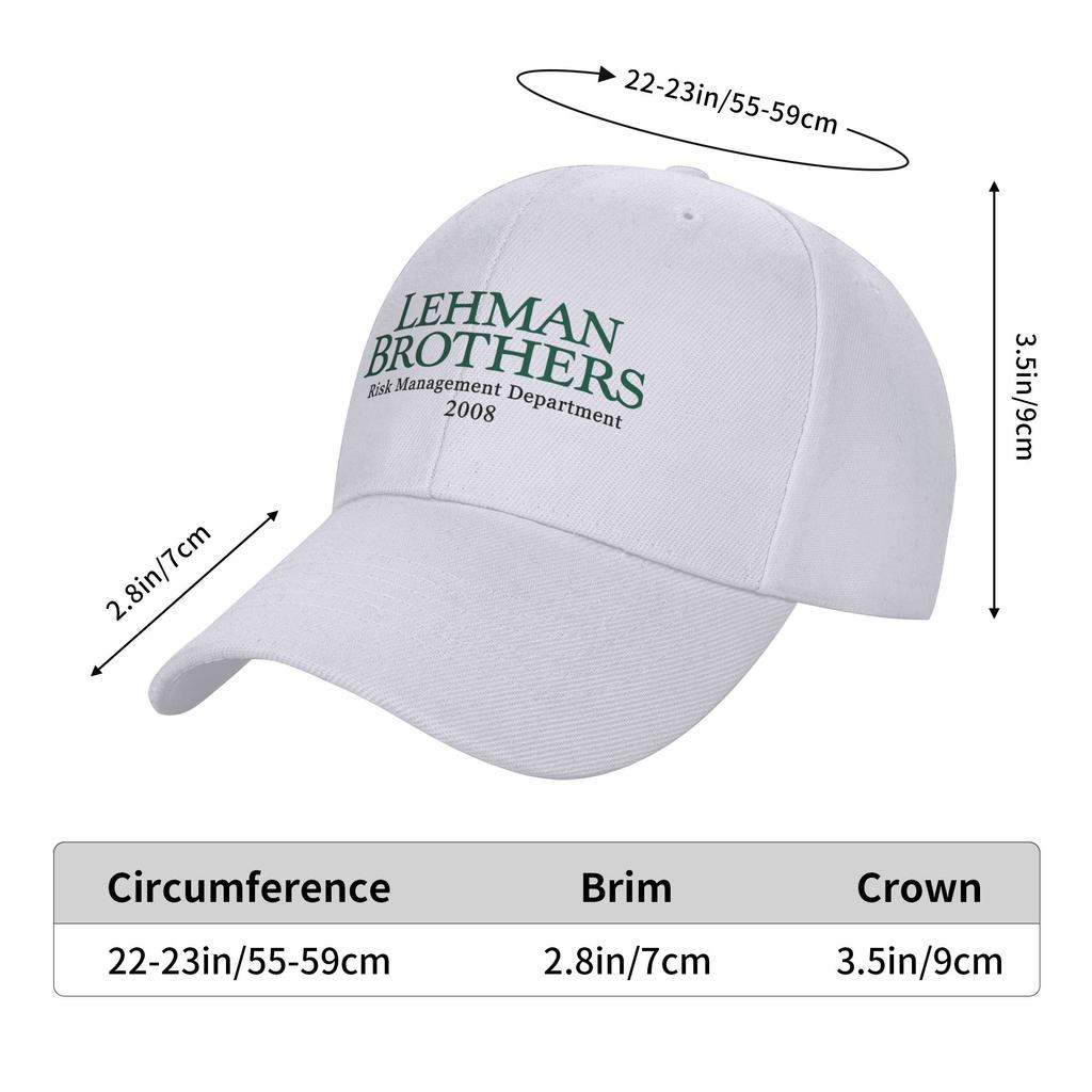 Lehman Brothers Risk Management 2008 Financial Crisis Intern Casual Baseball Cap Summer  Trucker Hat Outdoor Sport Snapback Cap