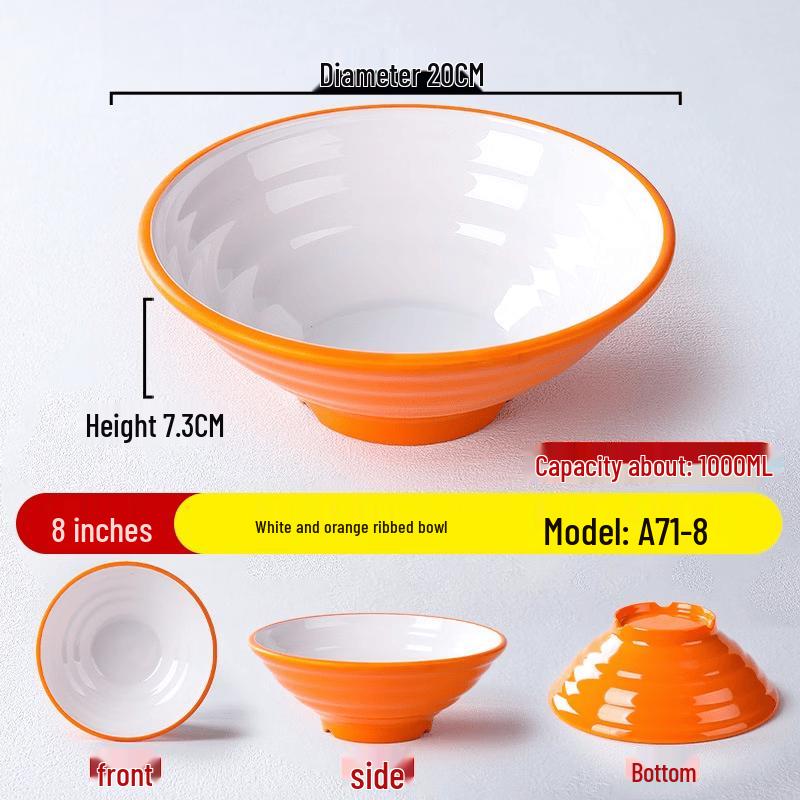 Lantuan Two-Tone Melamine Dinnerware Collection