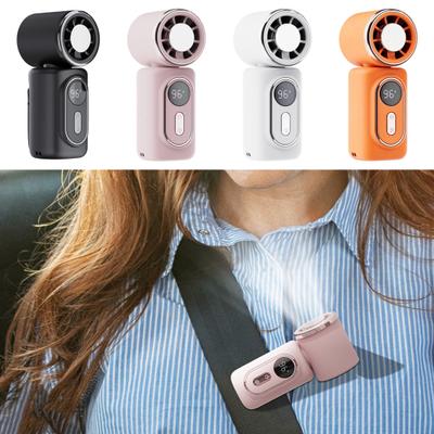 Portable Clip-on Fan Handheld Mini Fan USB Rechargeable Ice Cooling Personal Fan for Outdoor Office Travel Summer Cooling Device