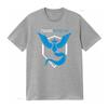 Maglietta Vintage Blu Simbolo Team Mystic per Uomo Fan Divertente Poke Go Saggezza Lavata Comoda Alla Moda Unisex Versatile