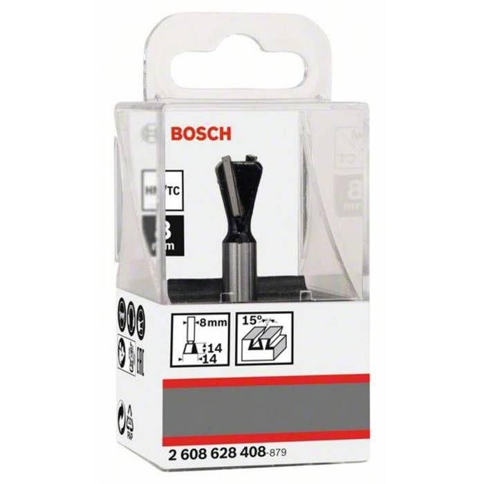 Bosch Fraise à queue d'aronde 8 mm, D1 14 mm, L...