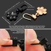 4Pcs Cute Cat Paw Metal Zipper Pulls, Detachable Zipper Head Repair Replacement for Clothes, Luggage, Jackets, Backpacks