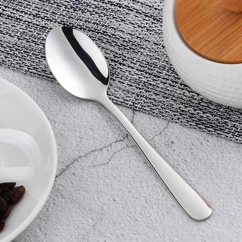 8 Colors Tea Spoons Stainless Steel Coffee Spoon High Quality Dessert Cake Fruit Spoons Gold Small Snack Scoop Dinnerware Tools