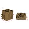 Household Portable Square Polyester Waterproof Toys Sundries Underwear Clothing Desktop Storage Basket Organizers Bag
